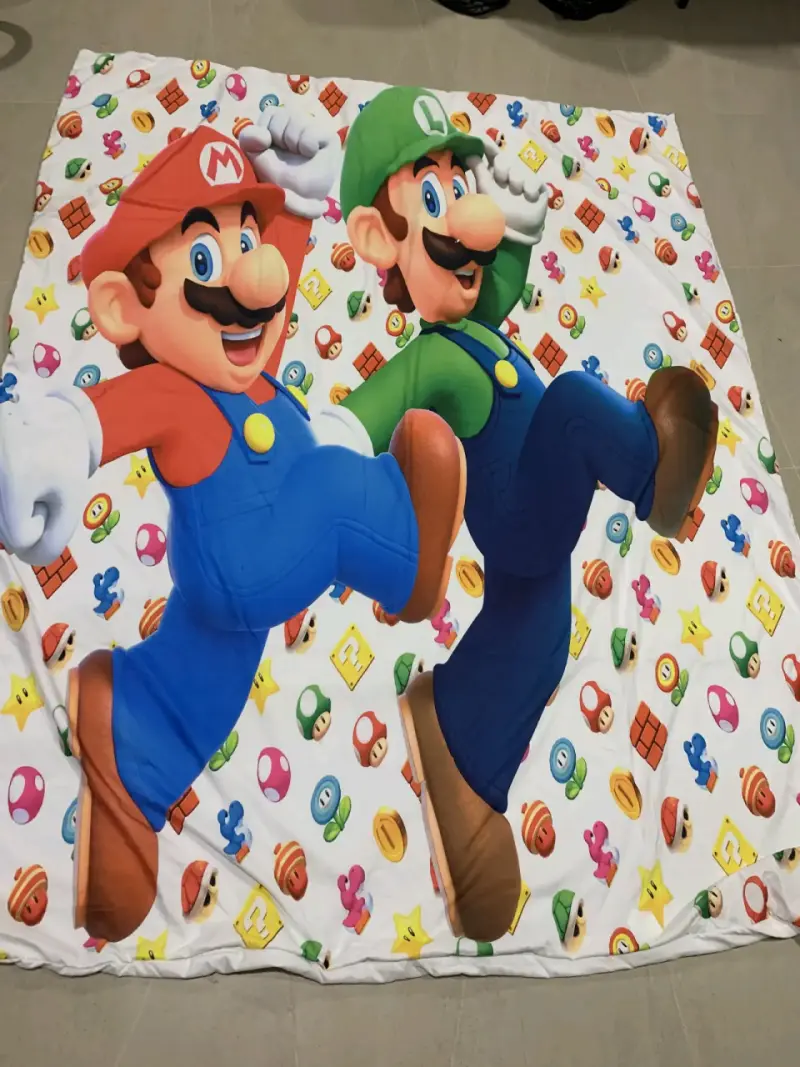Frazada infantil Mario y Luigi Super Mario Bros - 1