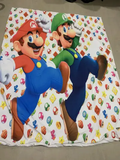 Frazada infantil Mario y Luigi Super Mario Bros - miniatura 1