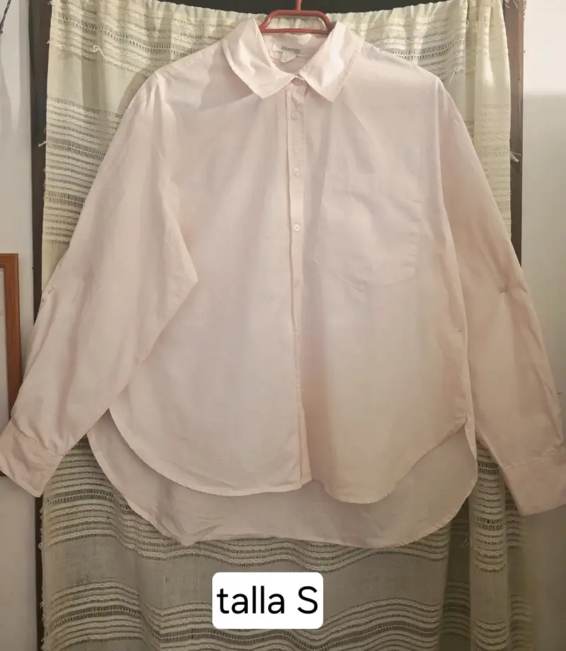 Blusa blanca talla S para mujer