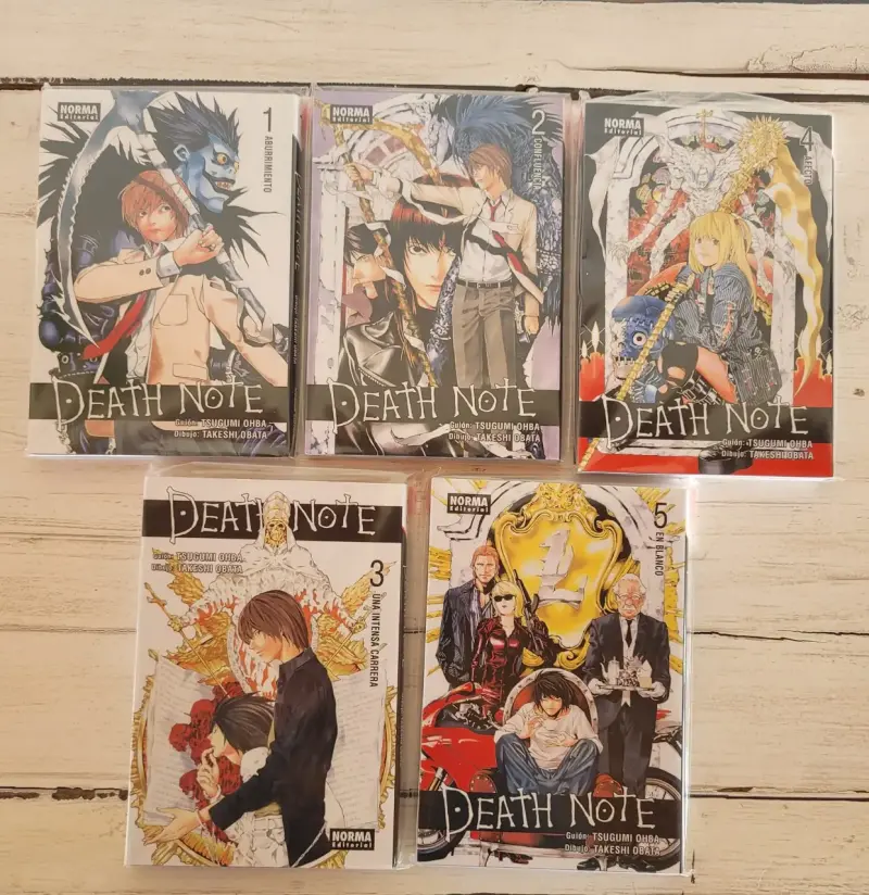 Manga Death Note tomos 1-5