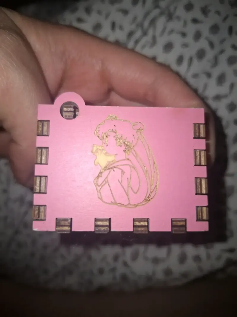 Caja musical de madera temática Sailor Moon - 4
