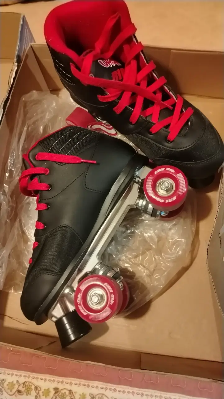 Patines Urban Rider negros y rojos talla 41 - 4