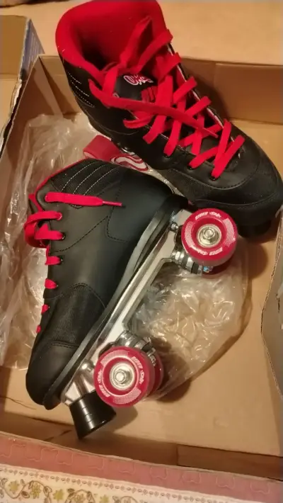 Patines Urban Rider negros y rojos talla 41 - miniatura 4