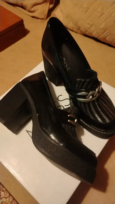 Zapatos de Tacón Mossa Rich Negro Talla 39 - miniatura 2
