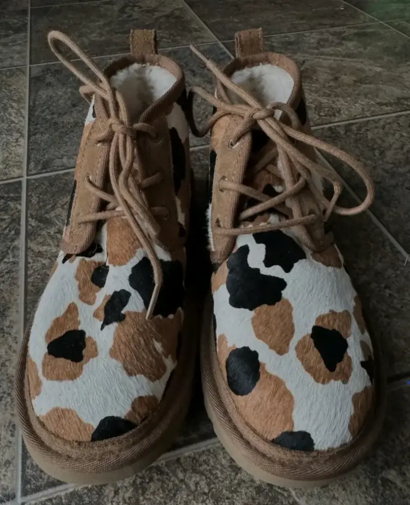 Botas UGG Neumel Cow Print Mujer Talla 38 - 4
