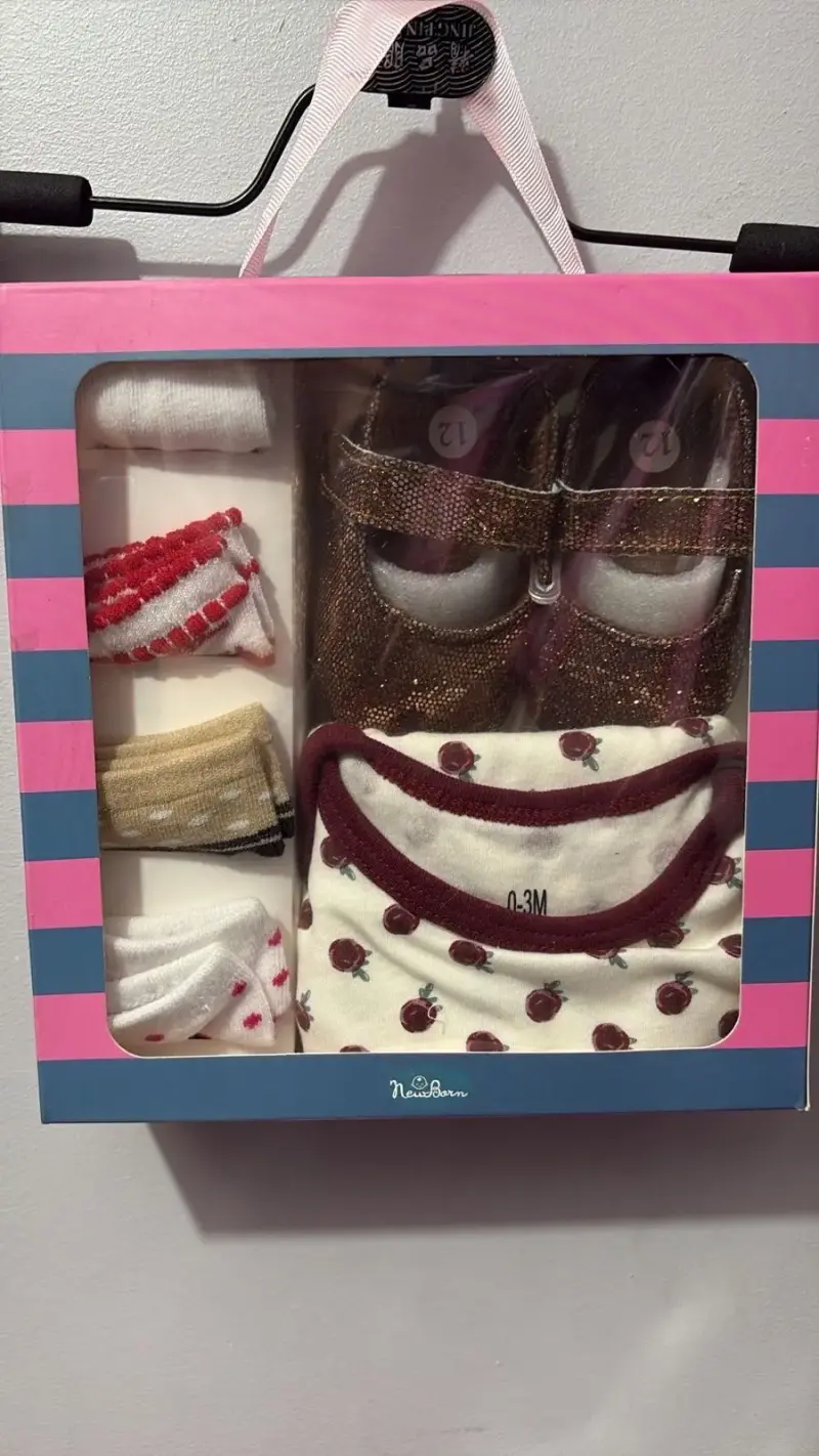 Set de Ropa y Zapatos para Bebé Newborn 0-3M - 3