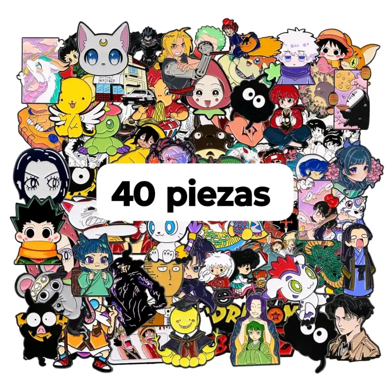Set Pins Broches anime y videojuegos (40 piezas) - 1