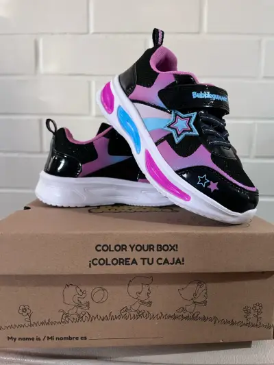 Zapatillas infantiles Bubblegummers con luces LED - miniatura 1