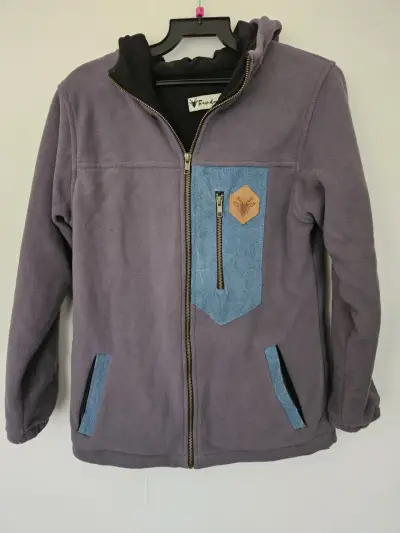Chaqueta polar Raindoor capucha y detalles azules - miniatura 2