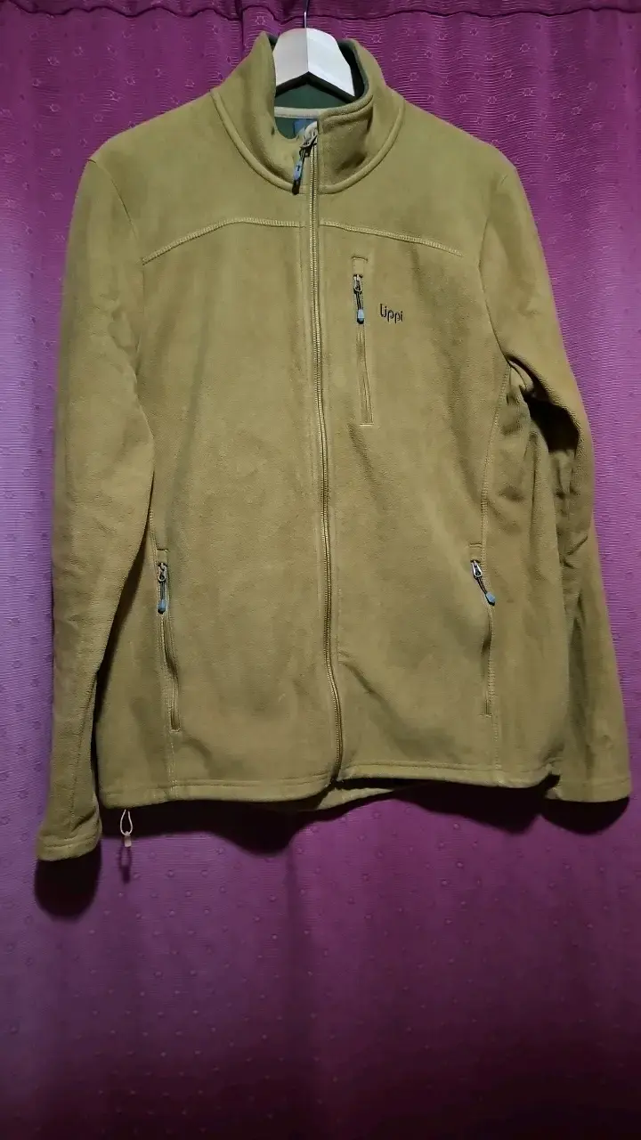 Chaqueta polar café Uppí para hombre Talla S