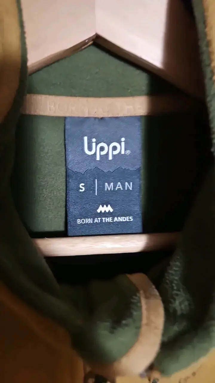 Chaqueta polar café Uppí para hombre Talla S - 2