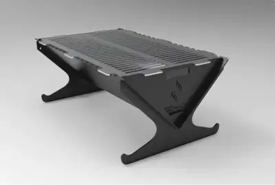 Parrilla portátil de acero  para asados - miniatura 4