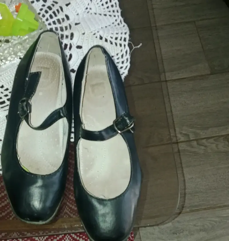 Zapatos de baile negro con hebilla - 1