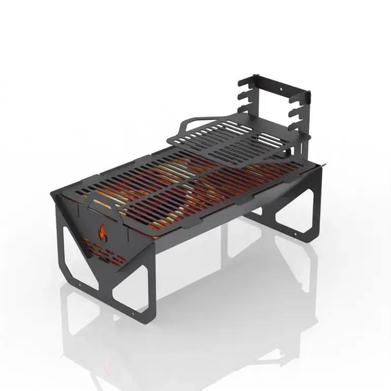 Parrilla portátil de acero para camping - 3