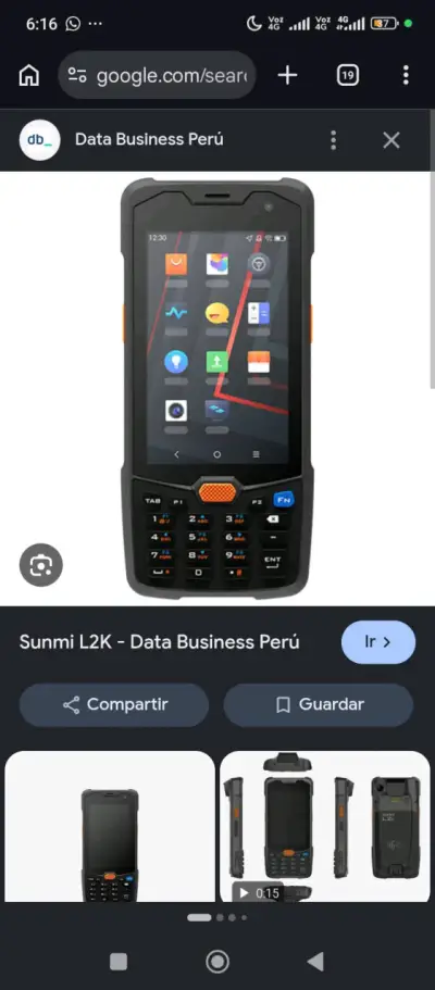 Terminal portátil Sunmi L2K con Android 7.1 - miniatura 1