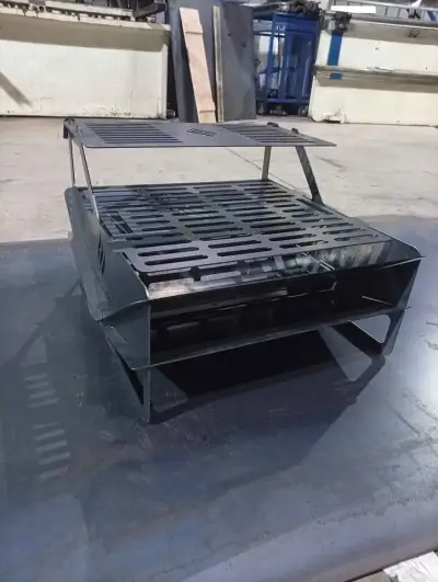 Parrilla portátil de acero al carbono para camping - miniatura 1