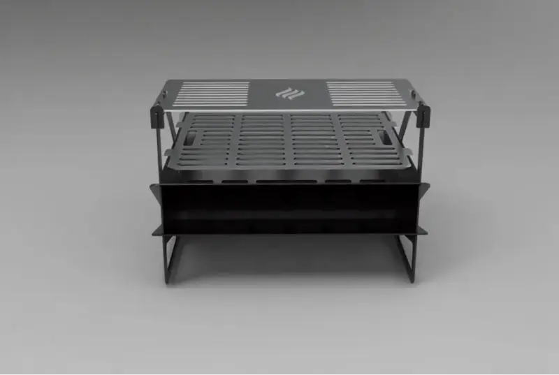 Parrilla portátil de acero al carbono para camping - 3