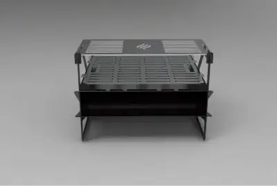 Parrilla portátil de acero al carbono para camping - miniatura 3