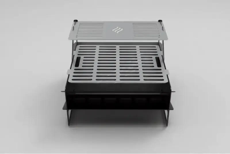 Parrilla portátil de acero al carbono para camping - 5