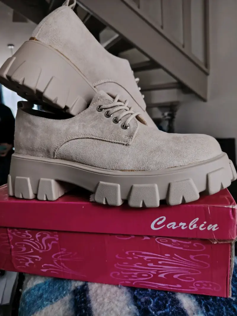 Zapatos de plataforma beige Carbin talla 39 - 1