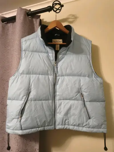 Chaleco acolchado azul claro Sonoma para mujer - miniatura 1