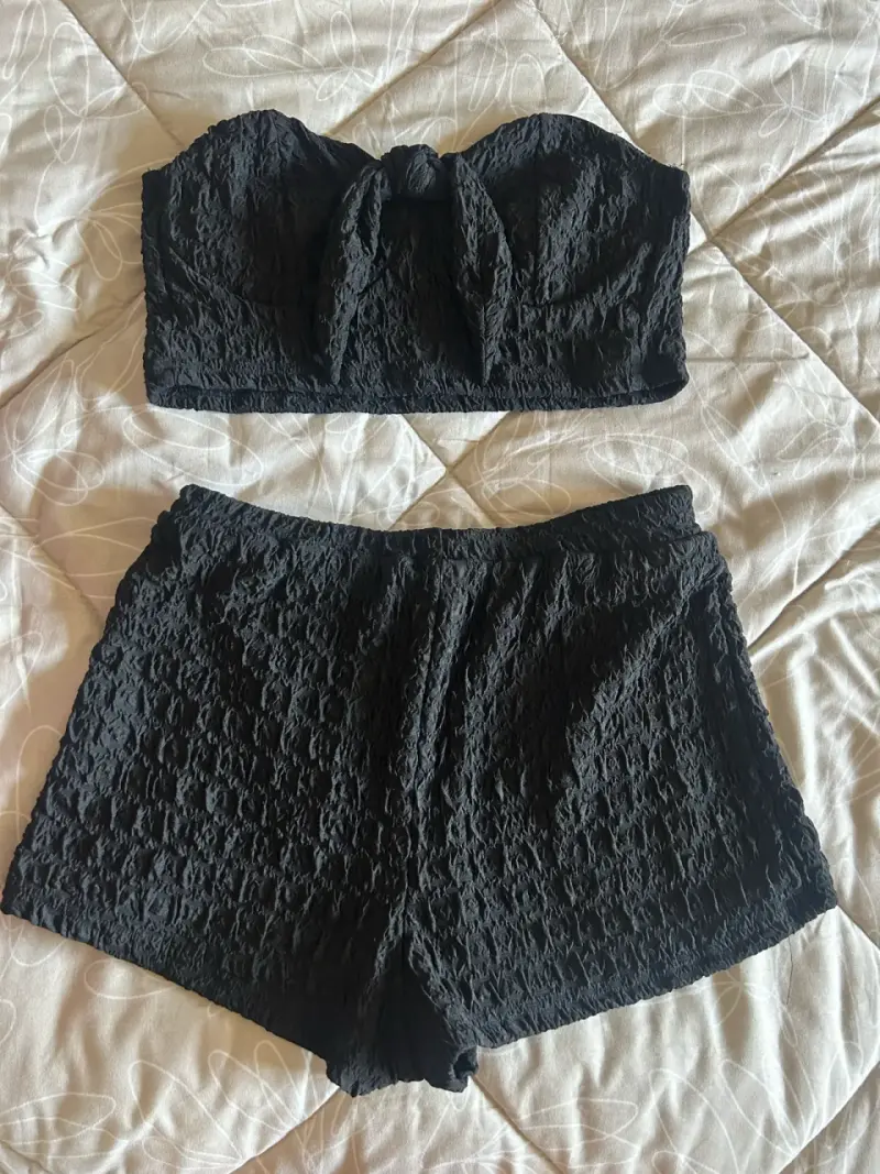 Conjunto de dos piezas negro Soleia - 2