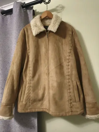 Chaqueta de gamuza con forro de lana Liz Claiborne - miniatura 1