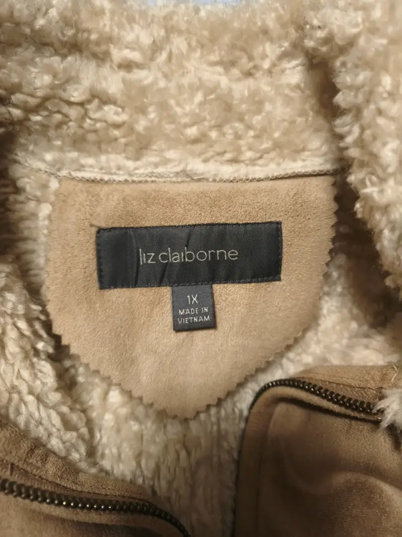 Chaqueta de gamuza con forro de lana Liz Claiborne - 4