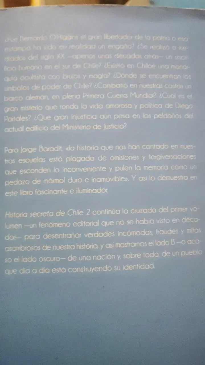 Libro Historia Secreta de Chile 2 de Jorge Baradit - 2