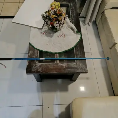 Bastón de trekking ajustable azul - miniatura 2
