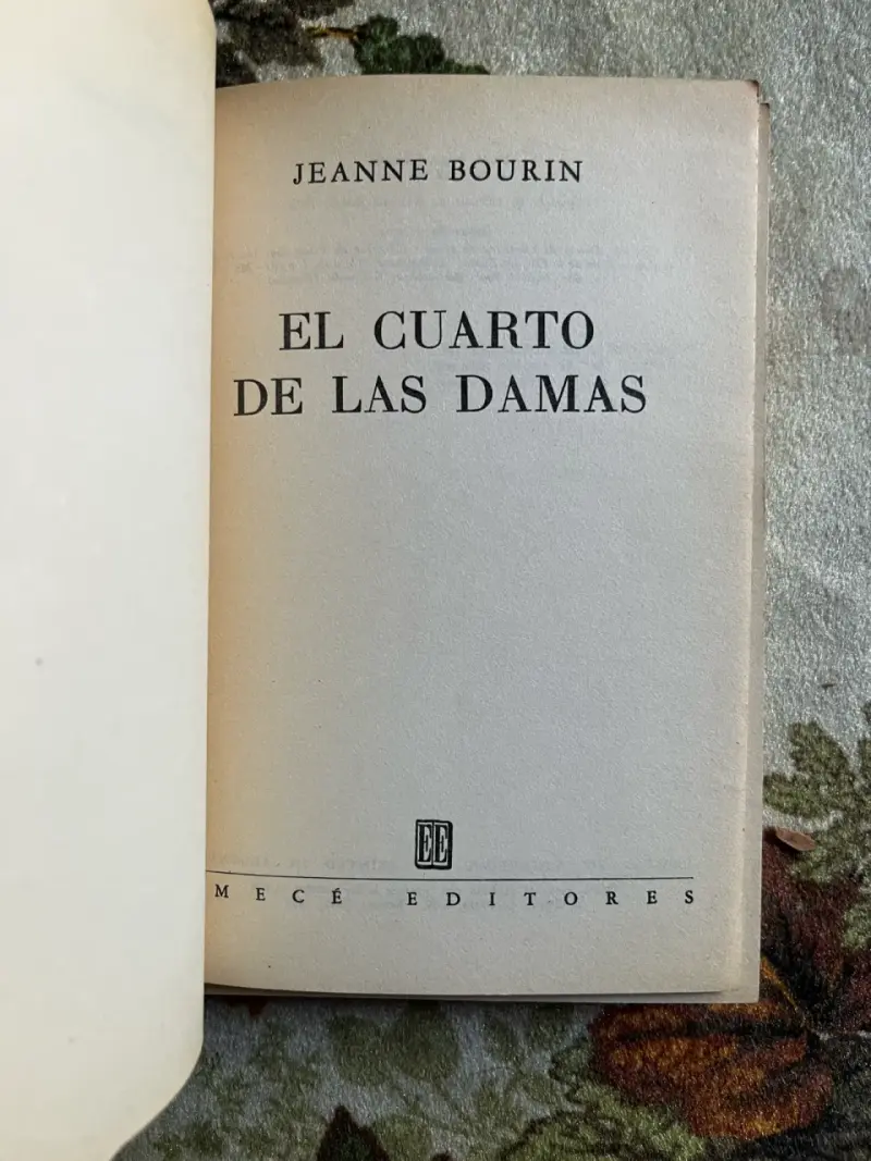 Libro 'El Cuarto de las Damas' de Jean Bourin - 2
