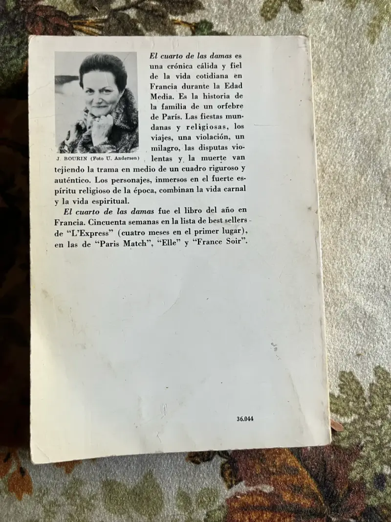 Libro 'El Cuarto de las Damas' de Jean Bourin - 3