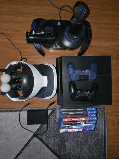Consola PlayStation 4 con accesorios y juegos - miniatura 1