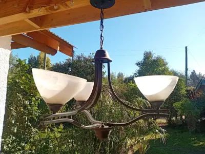 Lámpara de Techo Estilo Clásico con Tulipas - miniatura 3
