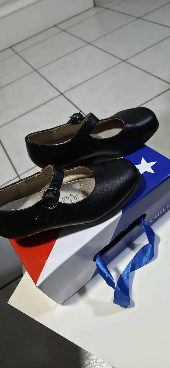 Zapatos negros para niña talla 26 con hebilla - 4