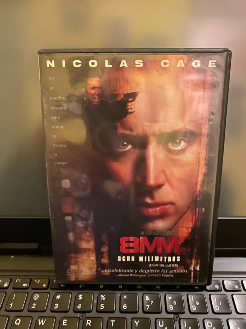 DVD 8MM Ocho Milímetros con Nicolas Cage