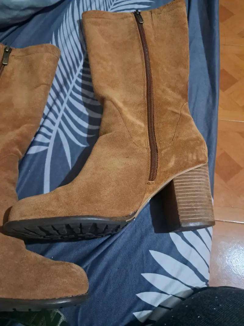 Botas de gamuza marrón Salamander con tacón alto - 3