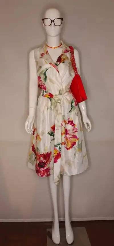 Línea Fiesta - Vestido Satinado Wardrobe XL(16) - miniatura 1