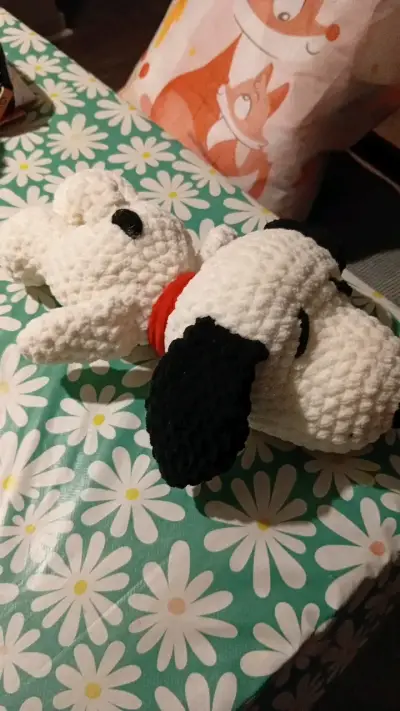 Peluche amigurumi Snoopy - miniatura 6