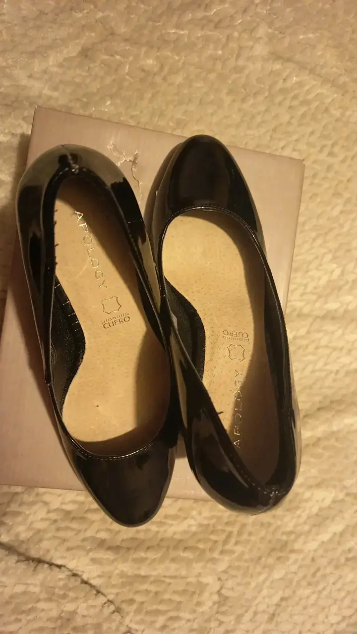 Zapatos de tacón negro Apology de cuero - 5