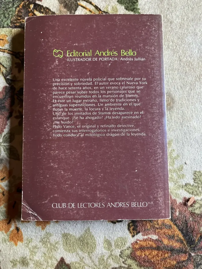 Libro 'El Dragón del Estanque' de S.S. Van Dine - 3