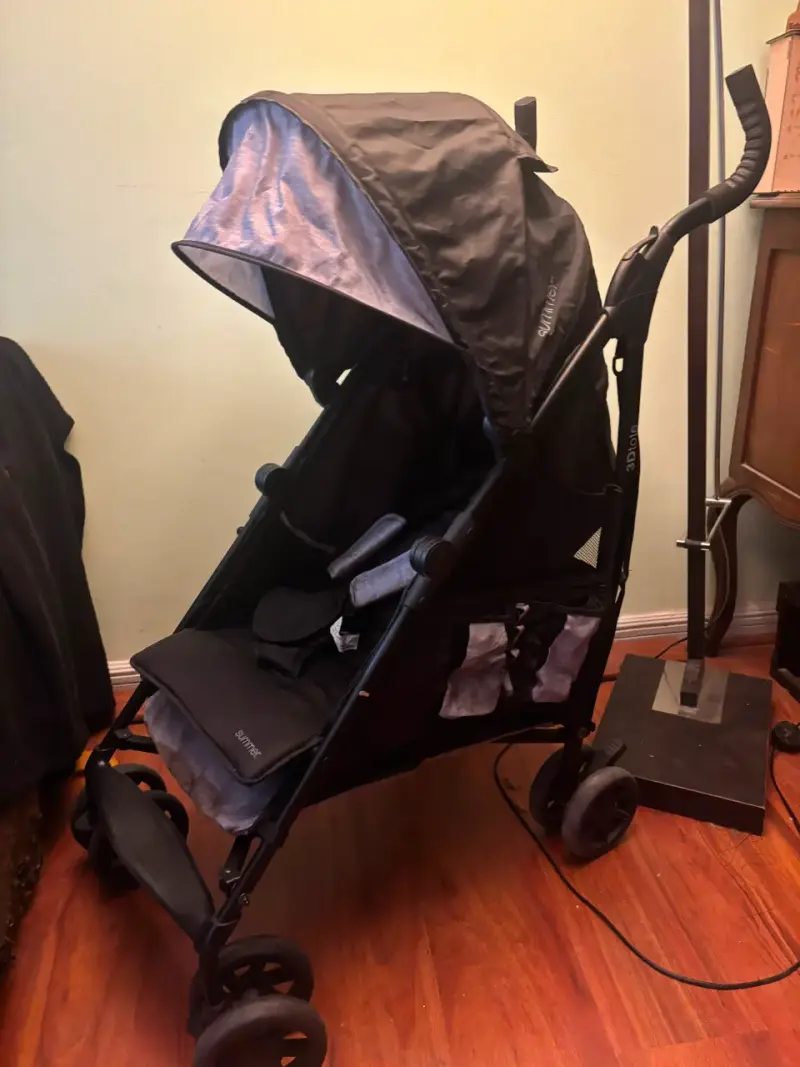 Coche de bebé plegable Sumitex negro