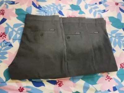 Pantalones de colegio grises para hombre - miniatura 1