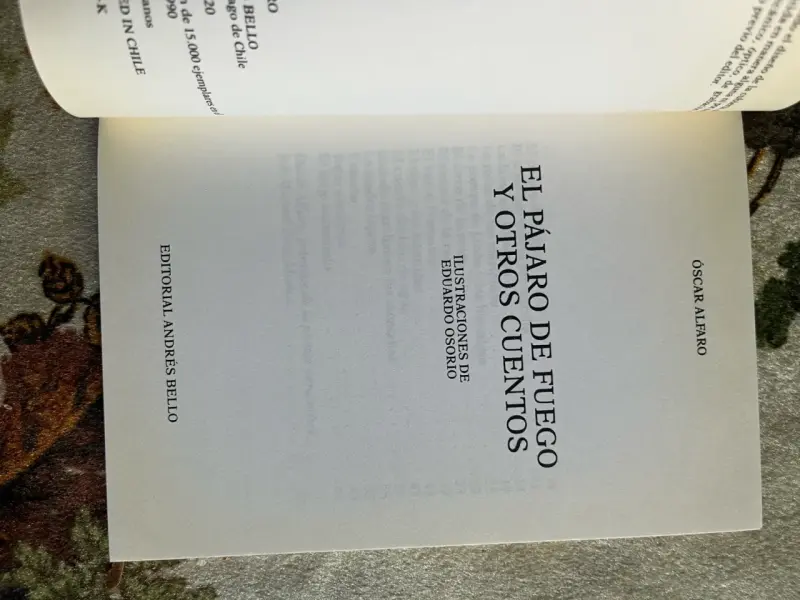 Libro 'El pájaro de fuego y otros cuentos' de Óscar Alfaro - 2