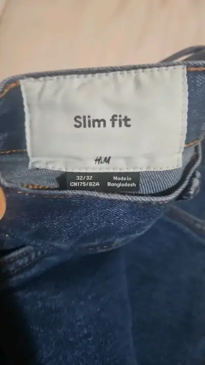 Jeans Slim Fit Azul H&M para Hombre Talla 32 - miniatura 2