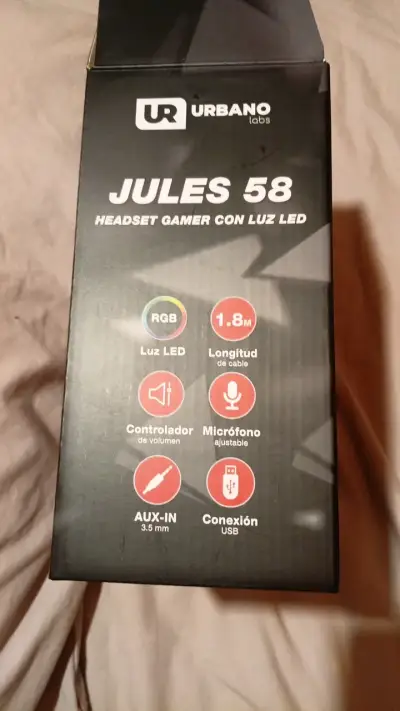 Auriculares Gamer Jules 58 con Luz LED - miniatura 4