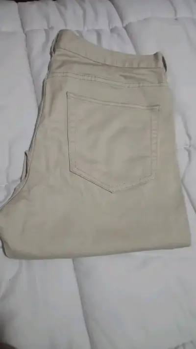 Pantalones beige slim fit H&M para Hombre Talla 32 - miniatura 1