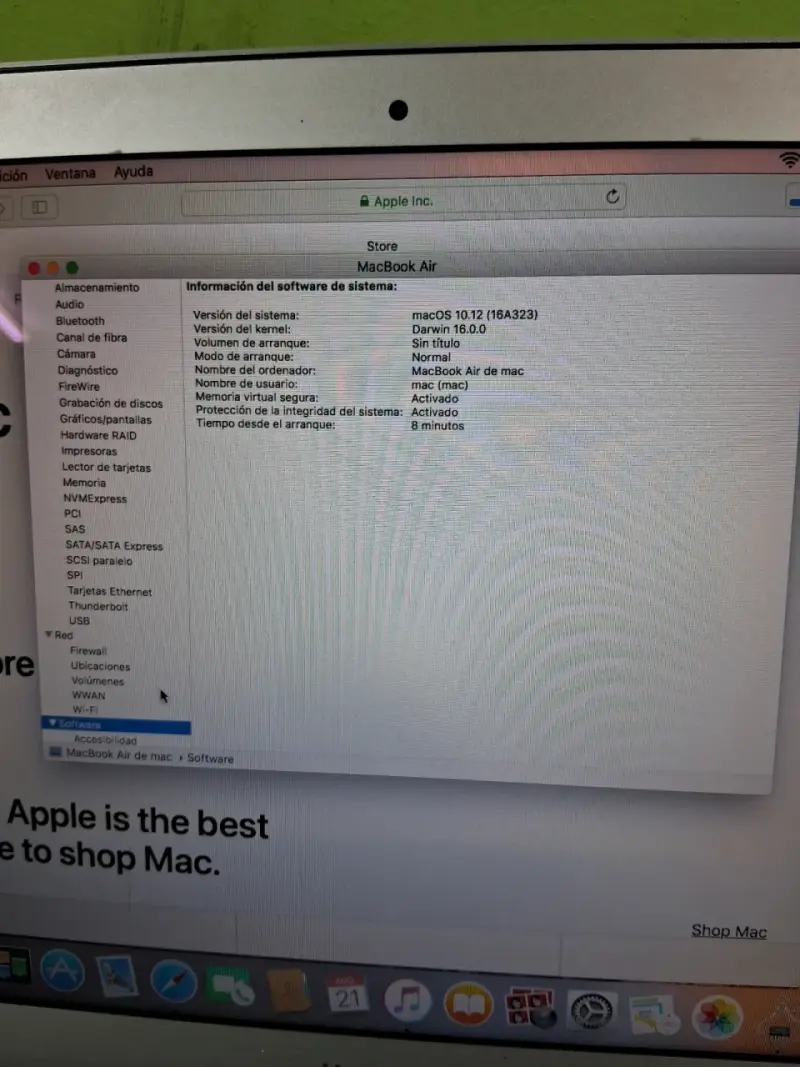 MacBook Air 13 pulgadas Intel Core i5 - 5