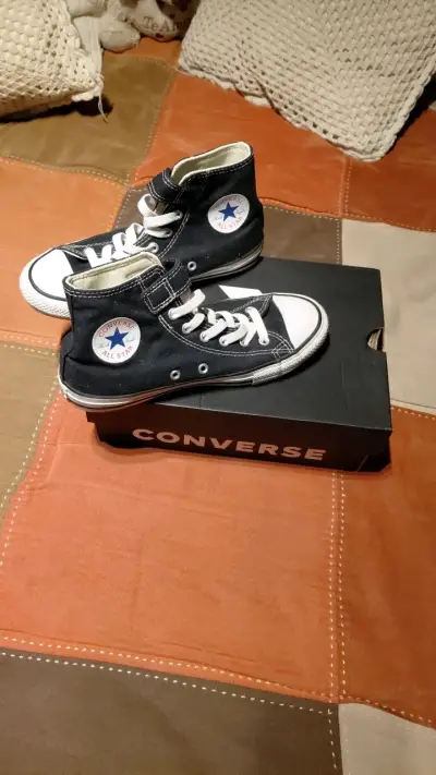 Zapatillas Converse All Star negras de lona - miniatura 1