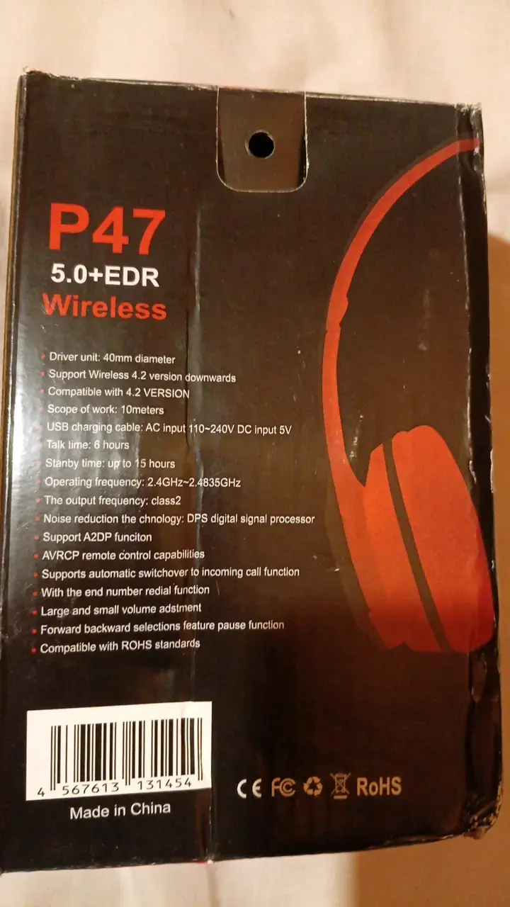 Audífonos Inalámbricos P47 Bluetooth 5.0 - 2